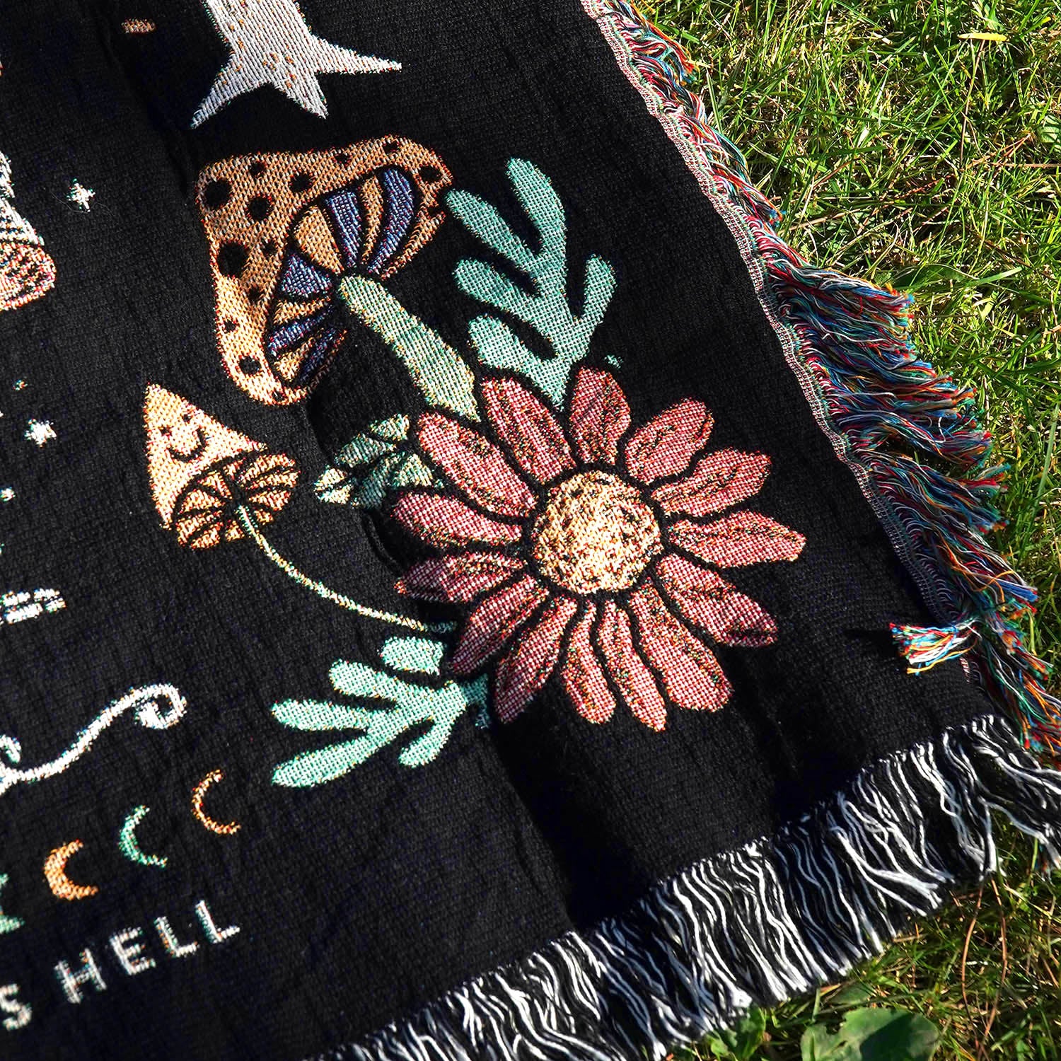Personalized Zodiac Skeleton Woven Blanket - Woven - Personalized Gifts for Couples, Custom Birthday Gifts, Custom Anniversary Gifts | Relatable Basic