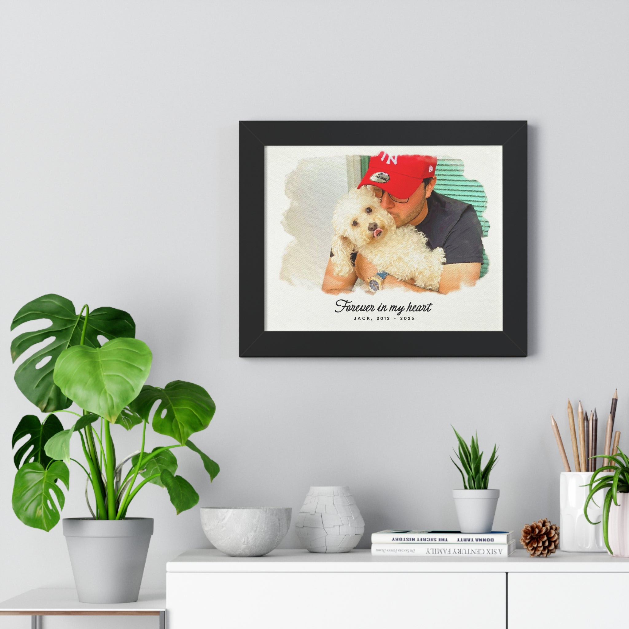 Personalized Watercolor Pet Portrait – A Timeless Tribute