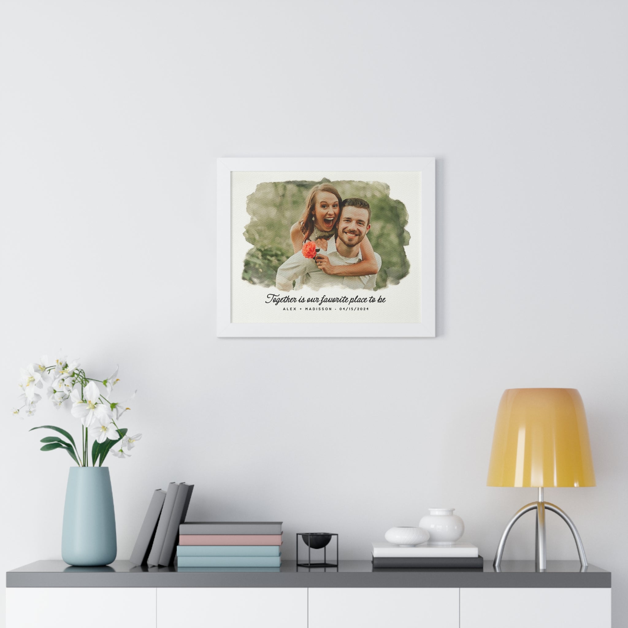 Personalized Watercolor Couple Portrait – A Timeless Keepsake