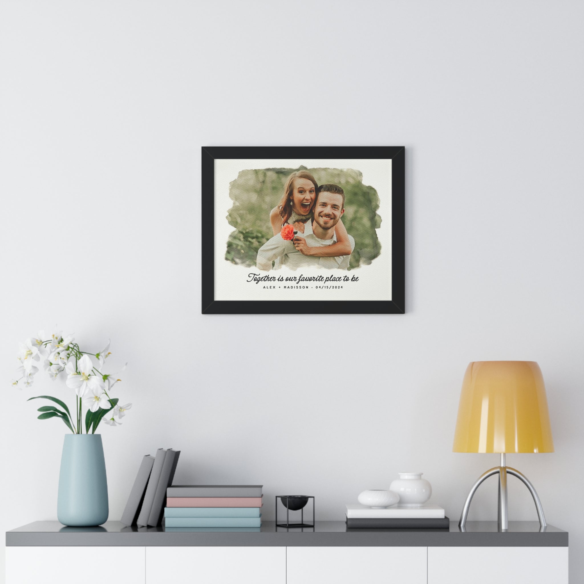 Personalized Watercolor Couple Portrait – A Timeless Keepsake