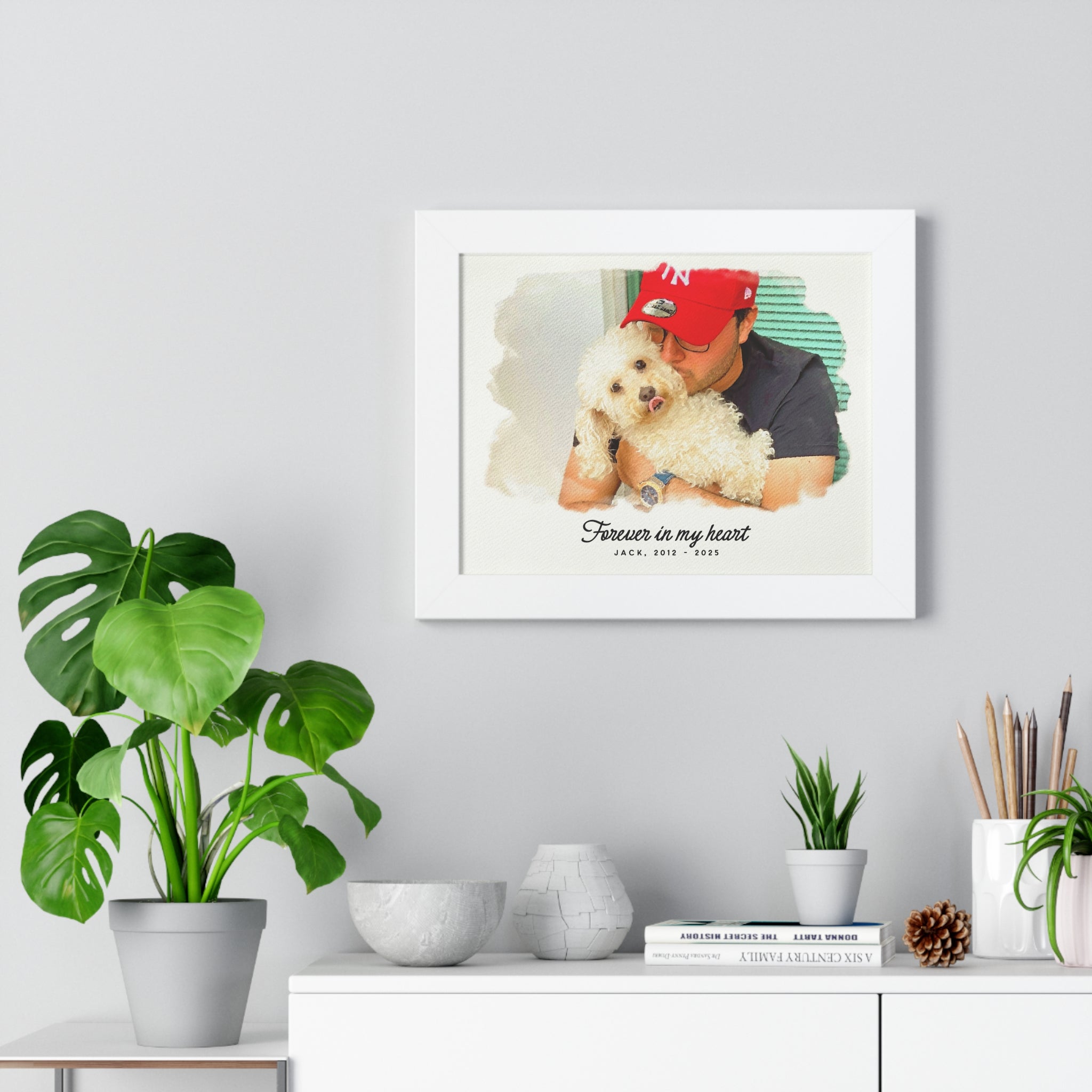 Personalized Watercolor Pet Portrait – A Timeless Tribute