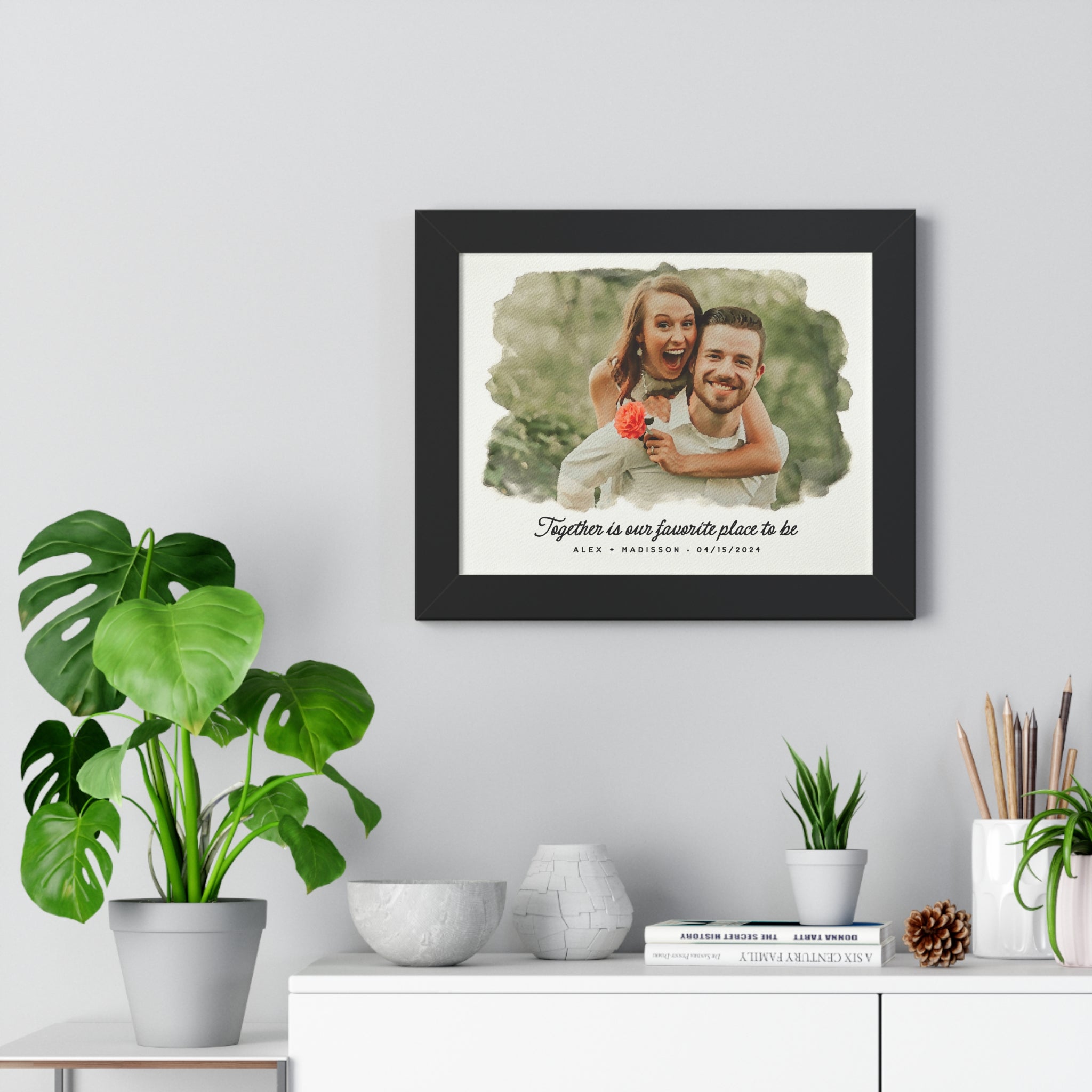 Personalized Watercolor Couple Portrait – A Timeless Keepsake