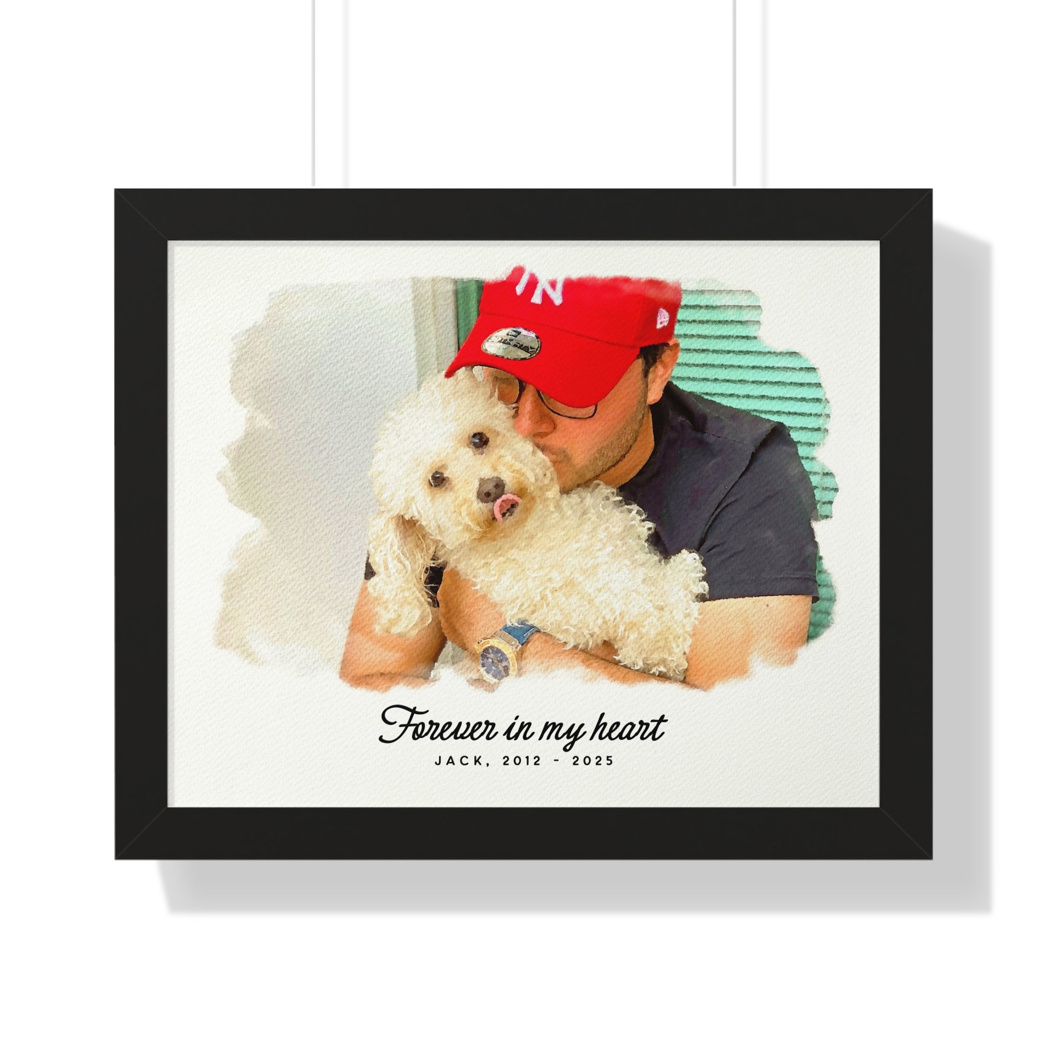 Personalized Watercolor Pet Portrait – A Timeless Tribute