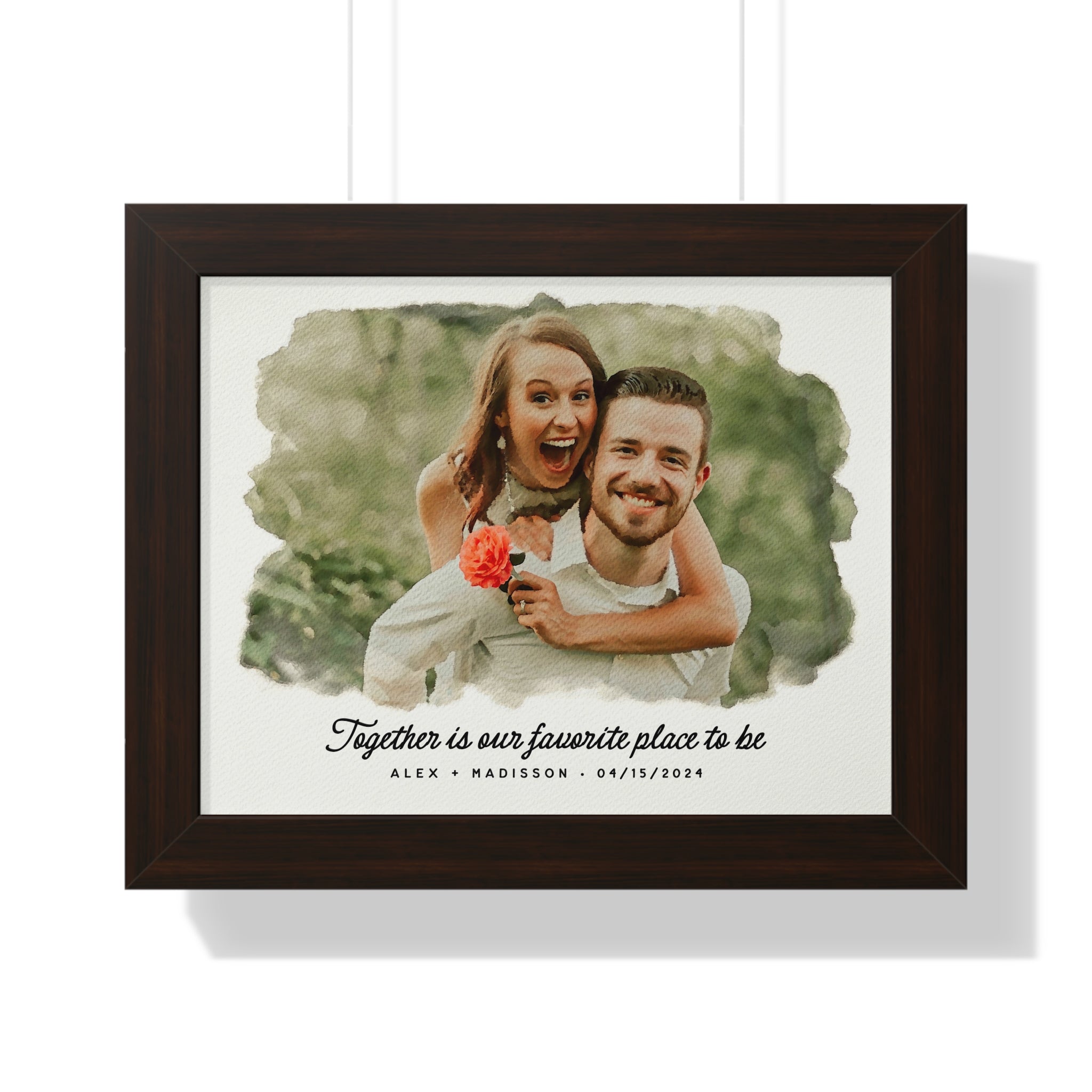 Personalized Watercolor Couple Portrait – A Timeless Keepsake