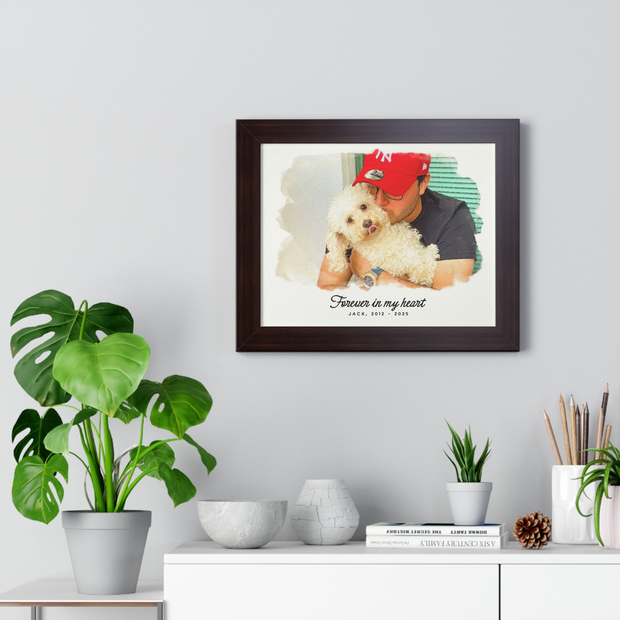 Personalized Watercolor Pet Portrait – A Timeless Tribute