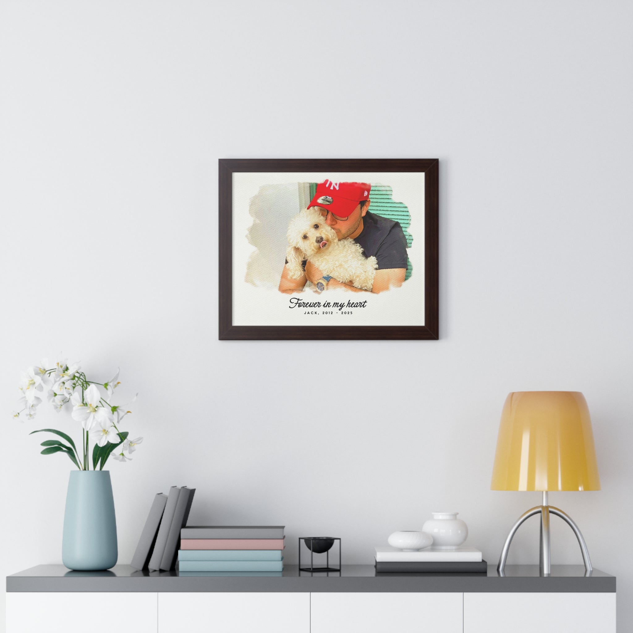 Personalized Watercolor Pet Portrait – A Timeless Tribute