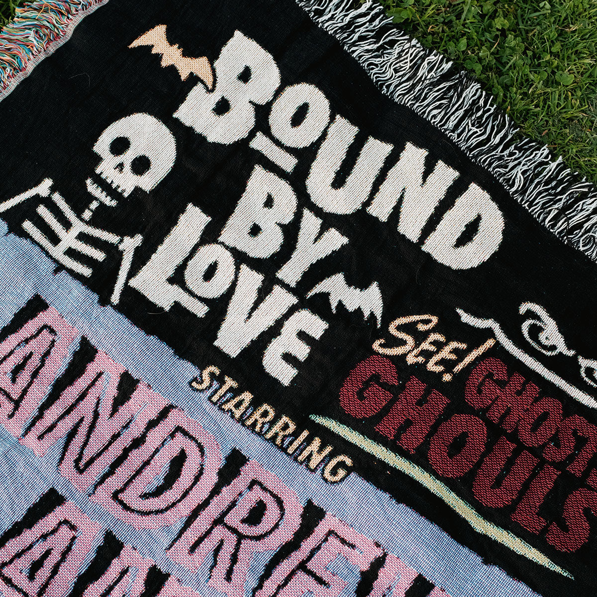 Personalized Horror Picture Couple Woven Blanket