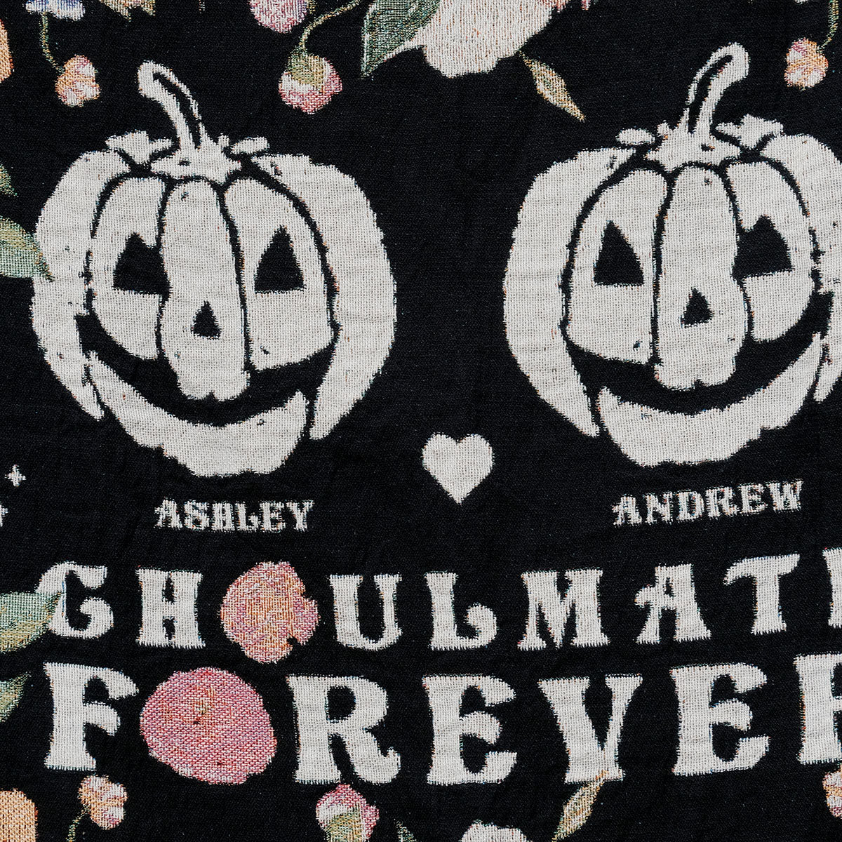 Personalized Ghoulmate Forever Couple Woven Blanket